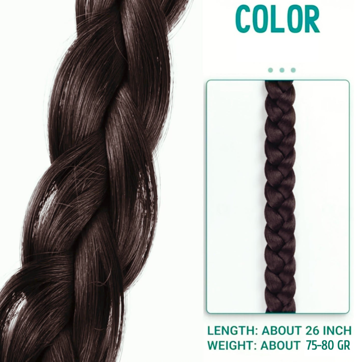 Brown Choti 26 inch