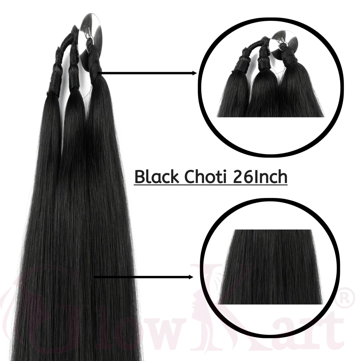 Black choti Hair extensions